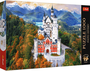 Puzzle Trefl 1000 elementów - Zamek Neuschwanstein Niemcy Premium Plus.