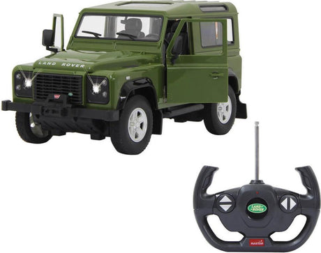 Rastar RC Land Rover Defender chłopcy 40 MHz 1:14 zielony