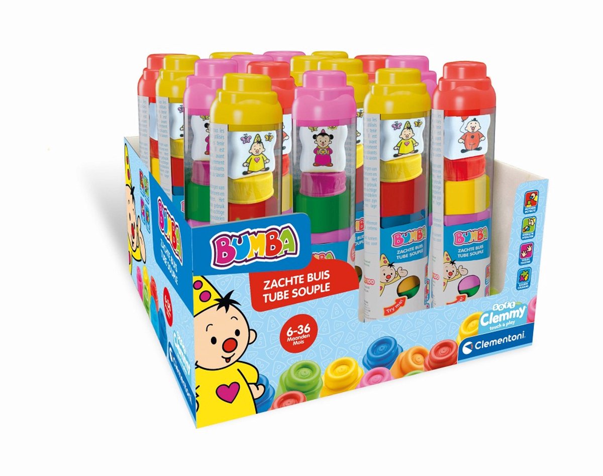 Clementoni - miękkie Clemmy - bumba - tuba z miękkimi klockami - od 6 miesiąca