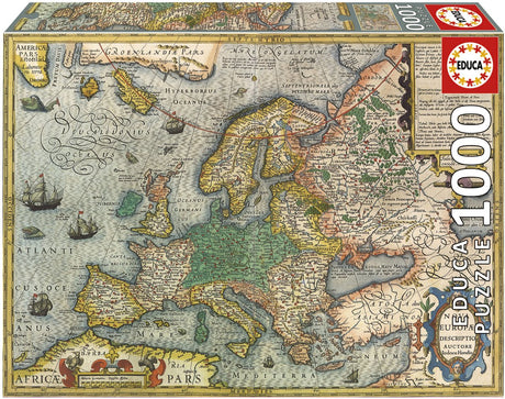 Educa eudca - puzzle - 1000 elementów - mapa części