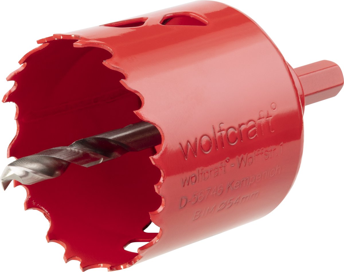 Wolfcraft - otwornica 54mm - wiertło do otworów bim 54 mm - 5472000