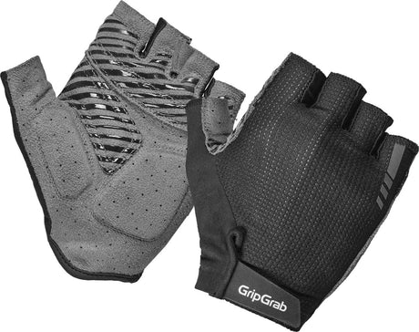 Gripgrab - letnie rękawiczki rowerowe Expert rc max z krótkimi palcami i wyściółką - czarne - unisex - rozmiar s