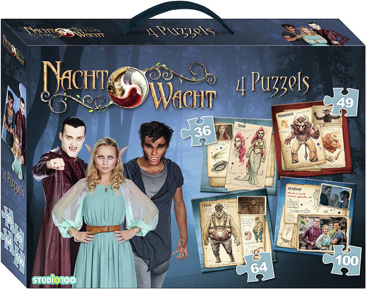 Puzzle Nocna Straż 4 w 1 - 36 49 64 100 elementów