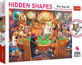 Puzzle Trefl 1000 elementów ukryte kształty - gra nocna.
