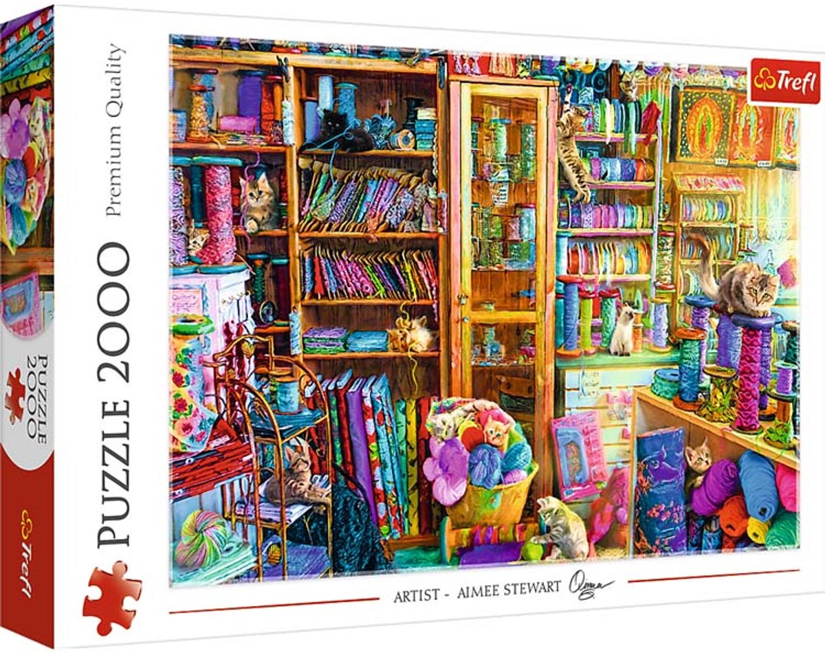 Puzzle Trefl Cat Paradise 2000 elementów najwyższej jakości.