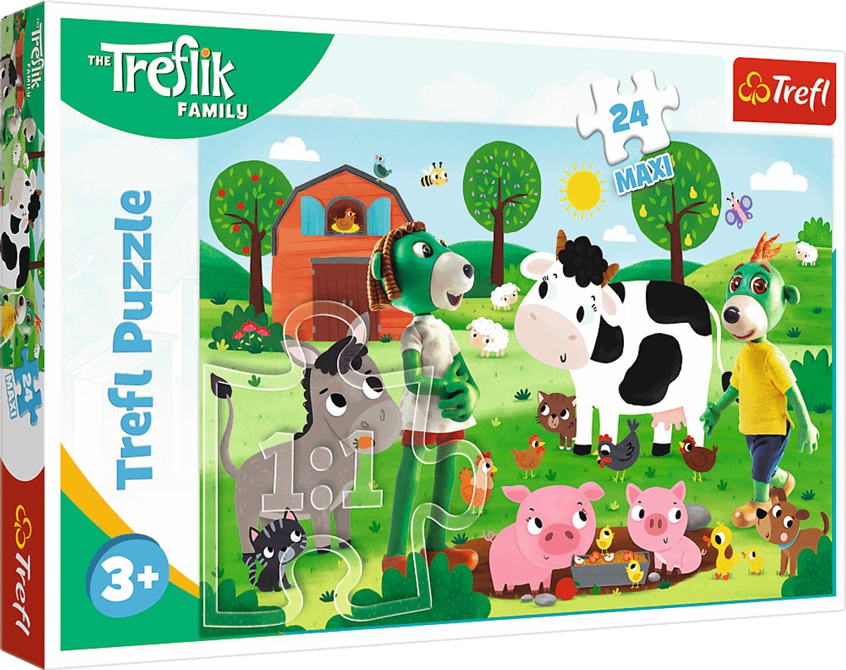 Puzzle maxi Farma rodzinna Trefl - 24 elementy - od 3 lat
