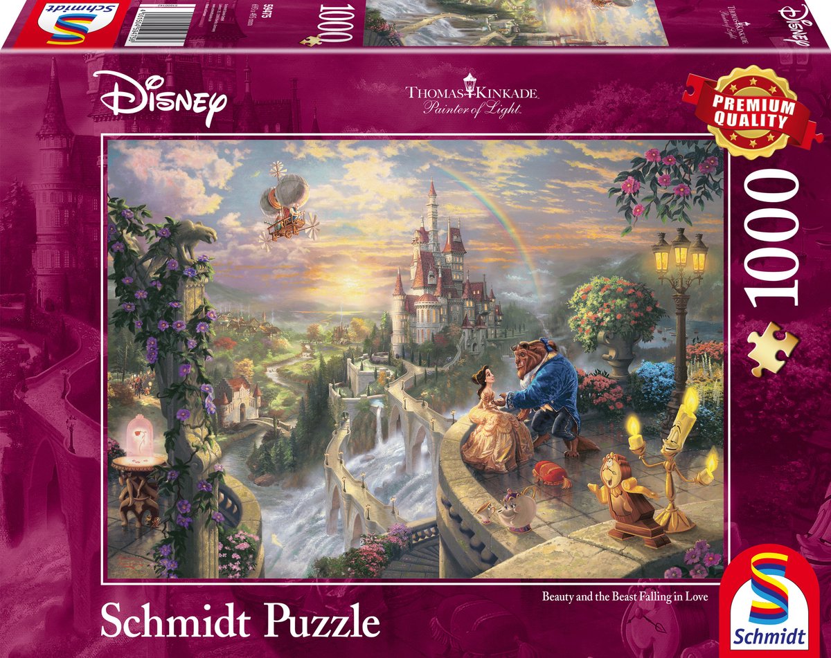 Puzzle Schmidt Disney Piękna i Bestia składające się z 1000 elementów.