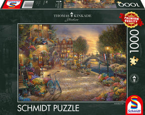 Układanka Schmidt Kanał w Amsterdamie - 1000 elementów - thomas Kinkade - 59917