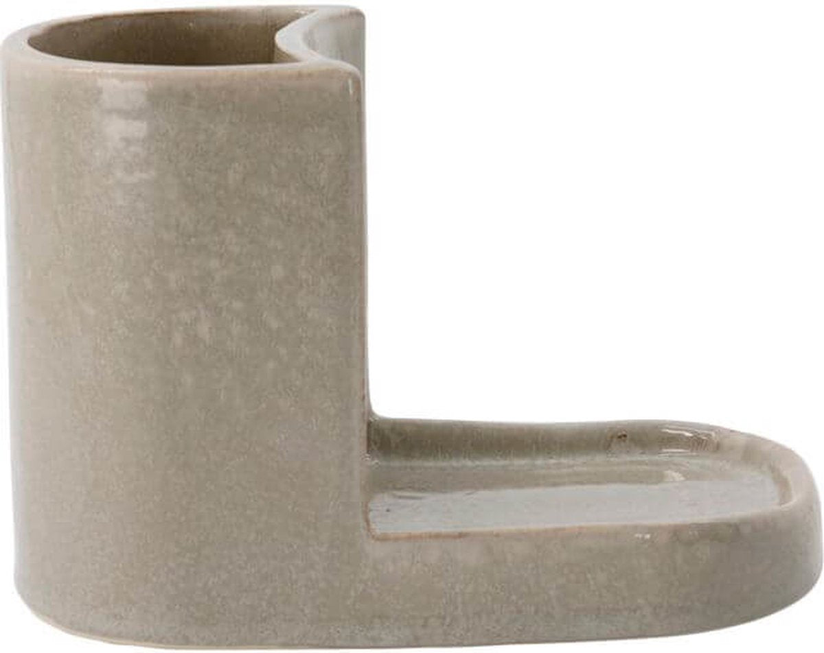 Meraki zeephouder datura - keukenaccessoires - aardewerk - 18 centimeter x 12,7 centimeter
