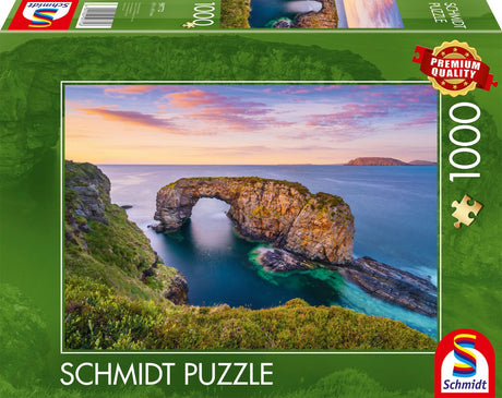 Schmidt - układanka - irlandia, co. Donegal, Fanad, Wielki Pollet Sea Arch - 1000 sztuk - dorośli - od 12 lat