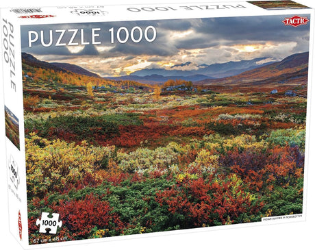 Taktyka Indiańskie lato w Norrbotten – puzzle – 1000 elementów – Skandynawska jesienna przyroda – Elegancki i kojący design – Wysoka skandynawska jakość