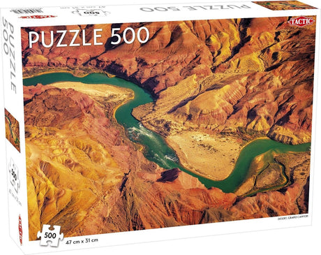 Taktyczny pustynny wielki kanion – puzzle – 500 elementów – imponujący pustynny krajobraz – elegancki i kojący design – wysoka skandynawska jakość