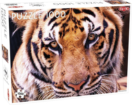 Tygrys taktyczny – puzzle – 1000 elementów – potężne dzikie zwierzę – elegancki i kojący design – wysoka skandynawska jakość