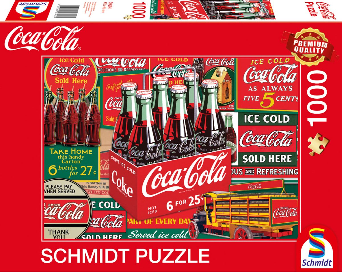 Puzzle Schmidta coca cola classic - układanka 1000 elementów.