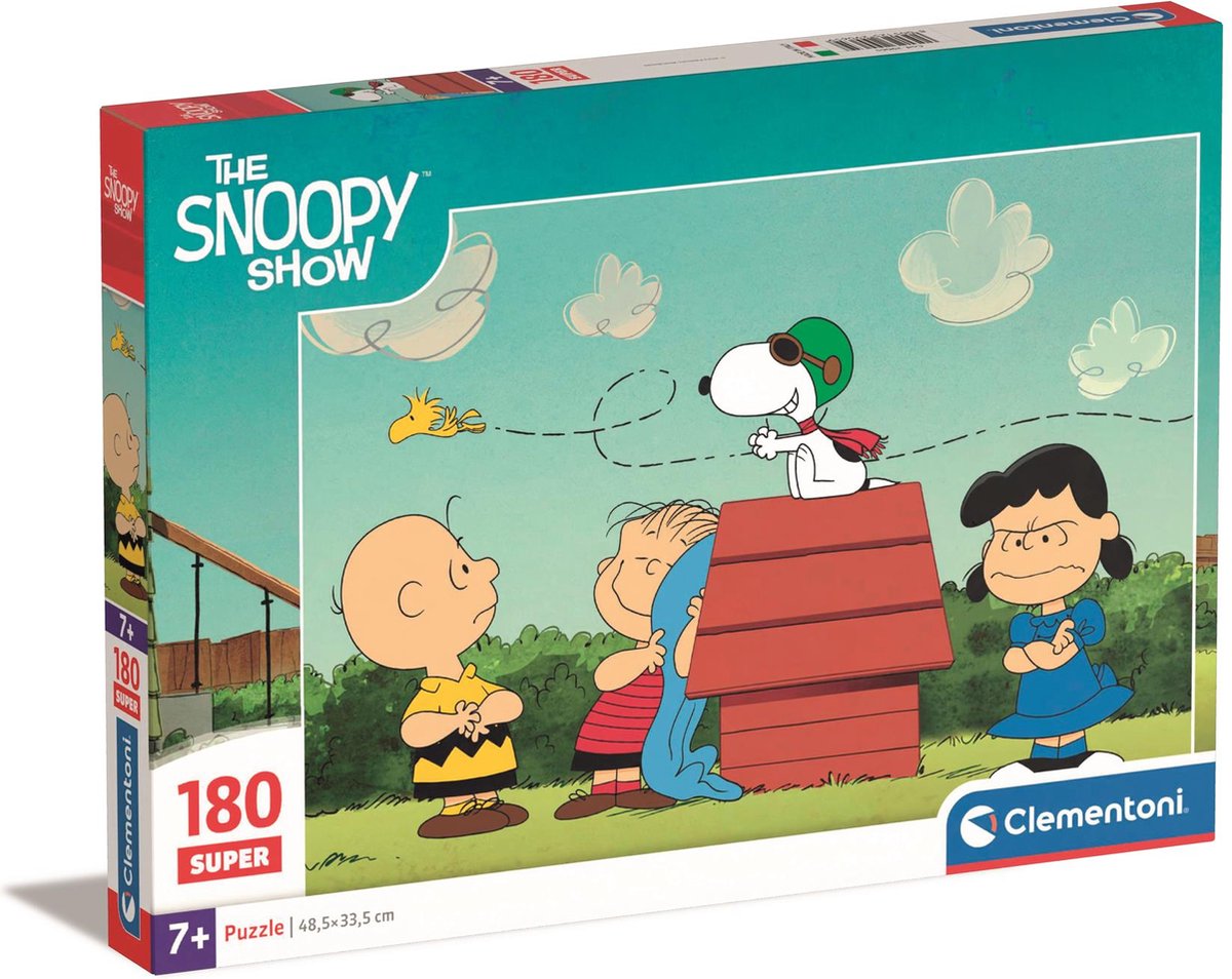 Puzzle Clementoni orzeszki ziemne snoopy, 180 elementów.