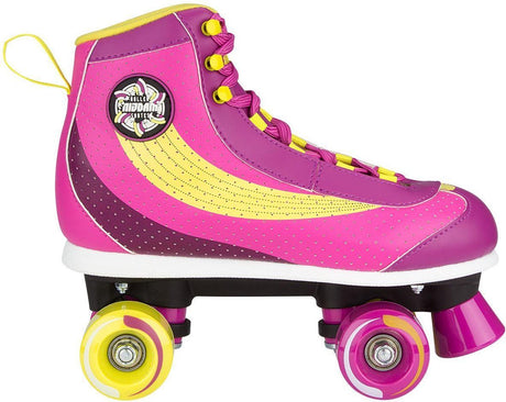 Nijdam rolschaatsen - sugar babe - roze geel - maat 36