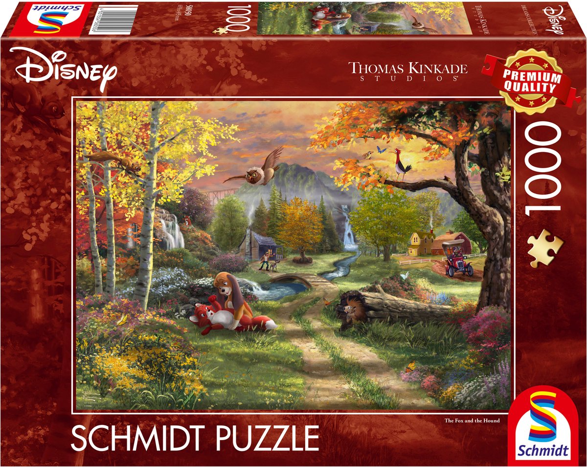 Zabawa Schmidta - Thomas Kinkade Studios - Disney Frank i Frey, 1000 sztuk