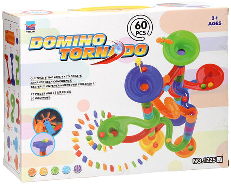 Zabawki Lobbes np. marmurowy tor domino tornado, 60 sztuk.