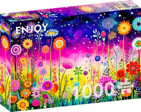 Ciesz się puzzlami z płatków serenady 1000 sztuk kwiatów.