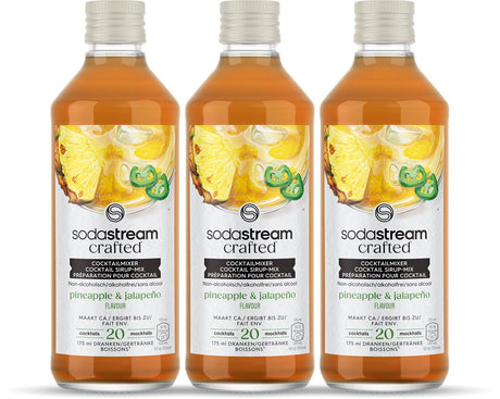Sodastream rzemieślnicze miksery syrop jalapeno ananasowy - 3 opakowania