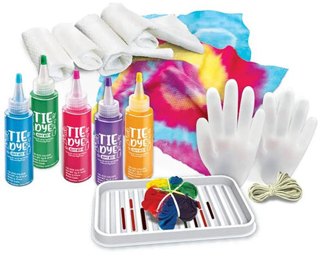 4m rzemiosła - stwórz własną sztukę tie-dye - 7 sztuk - pakiet hobby - zestaw artystyczny kidzmaker - 8 lat