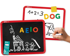 Dwustronny marker do tablic magnetycznych Apli Kids, kreda
