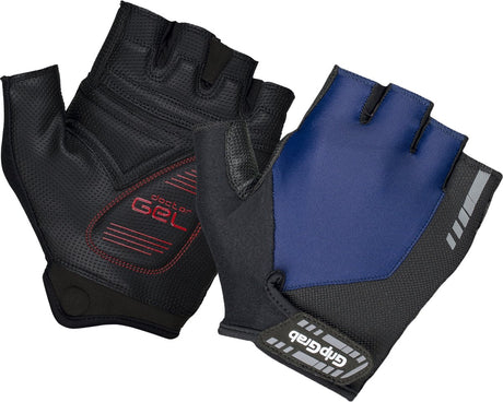 Gripgrab - Progel wyściełane krótkie rękawiczki rowerowe na lato Rękawiczki rowerowe z wyściółką - granatowy - unisex - rozmiar xs