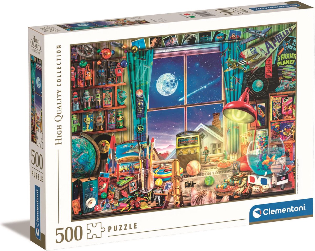 Clementoni - puzzle - 500 elementów - na księżyc - puzzle dla dorosłych
