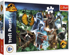 Puzzle Trefl Jurassic World - 300 elementów - dinozaury dla dzieci.