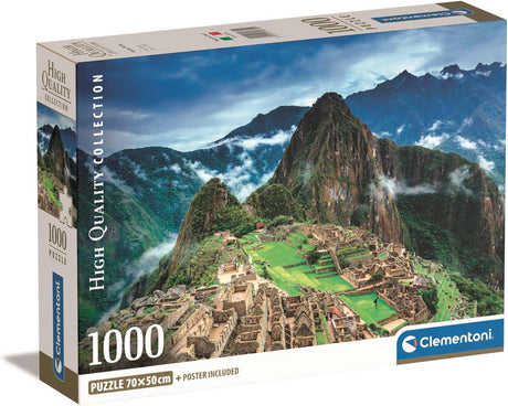 Clementoni - puzzle - 1000 elementów - machu picchu - puzzle dla dorosłych - kolekcja wysokiej jakości