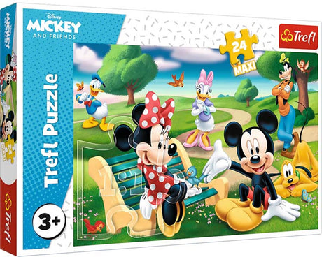 Puzzle Trefl Mickey Mouse wśród przyjaciół Disneya - 24 elementy - od 3 lat