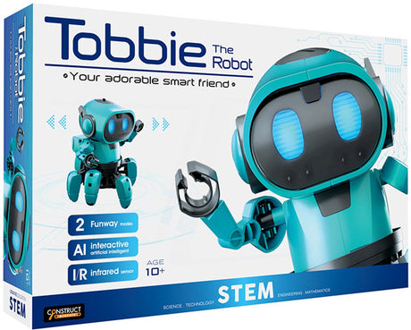 Zbuduj i stwórz konstrukcję, stwórz niebieskiego robota Tobbiego - zestaw eksperymentalny - zestaw do budowy robota - programowalny - robot AI