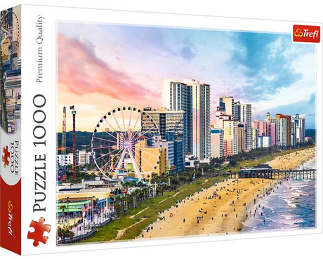 Puzzle Trefl - 1000 elementów - Krajobraz Myrtle Beach South Carolina USA.
