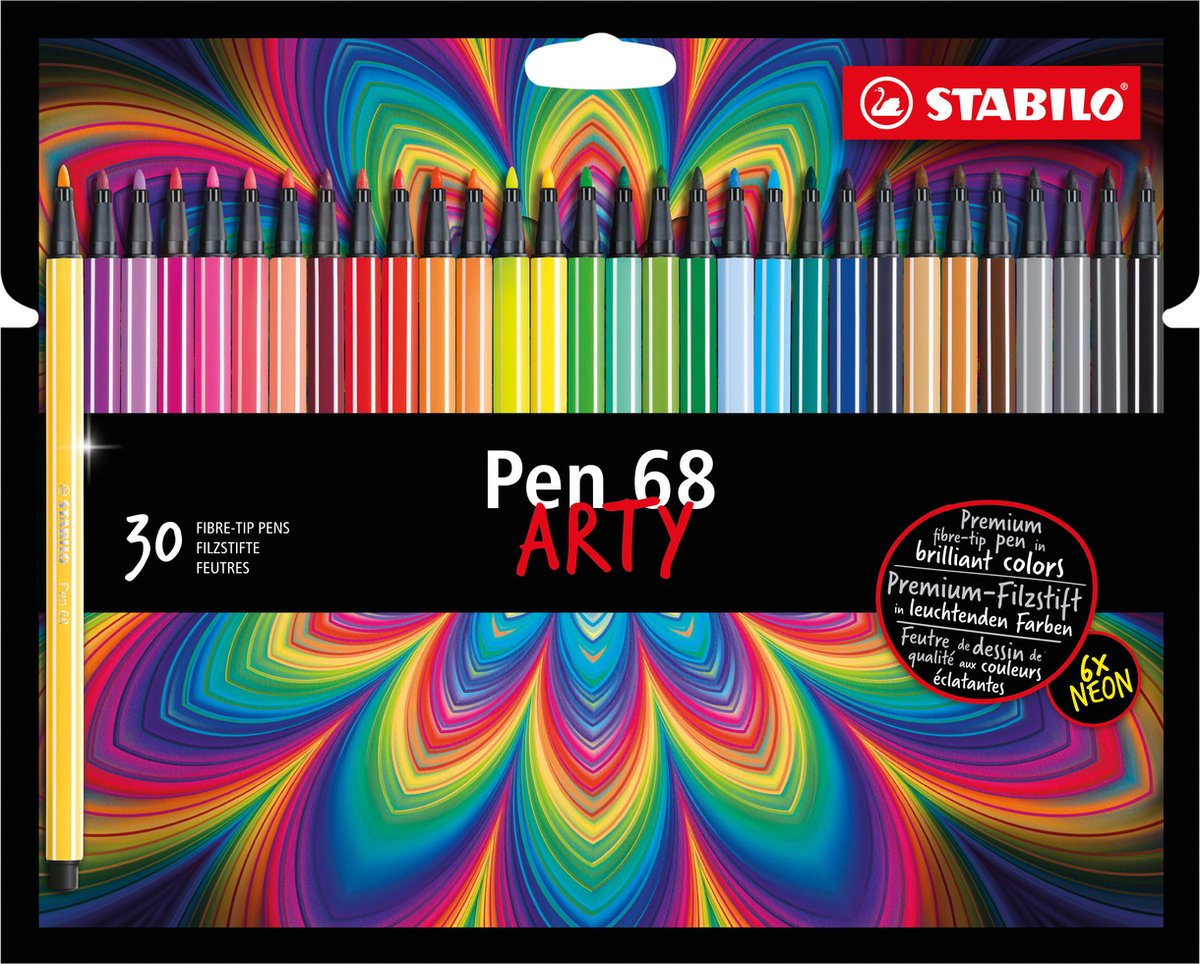 Flamastry Stabilo pen 68 arty - 30 szt.