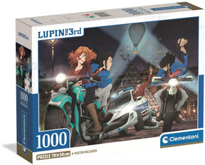 Clementoni - puzzle - 1000 elementów - łubin iii - pudełko kompaktowe - puzzle dla dorosłych