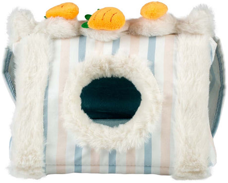 Duvo plus domek dla gryzoni trójkąt w paski m-30x25x23cm wielokolorowy
