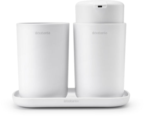 Zestaw akcesoriów łazienkowych Brabantia renew - 3-częściowy - biały