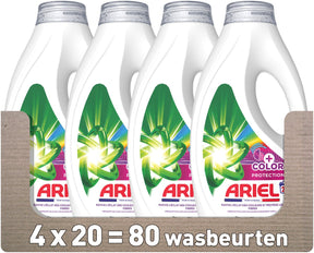 Ariel detergent w płynie + ochrona koloru - 4 x 20 prań