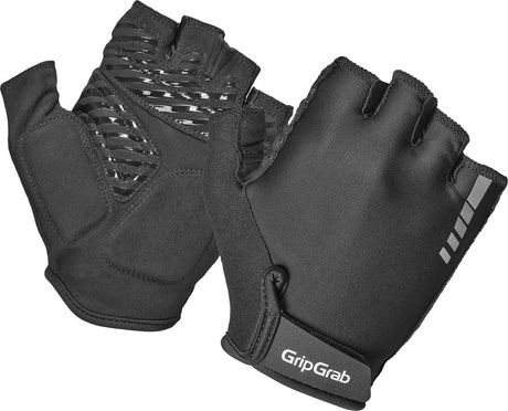 Gripgrab - letnie rękawiczki rowerowe proride rc max z krótkimi palcami i wyściółką dla kobiet - czarne - damskie - rozmiar xs