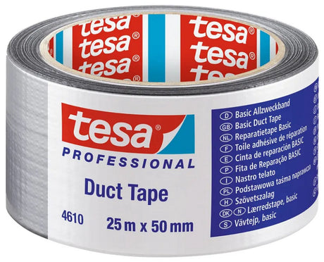 Tesa professional seria 4610 - taśma polipropylenowa - 25m x 50mm - srebrny mat