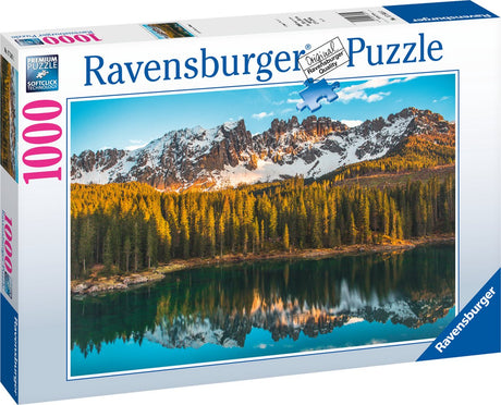 Puzzle Ravensburger Włoskie krajobrazy: lago di Carezza - układanka - 1000 elementów