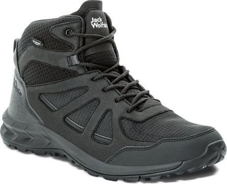 Męskie buty turystyczne Jack Wolfskin Woodland 2 Texapore Mid M – czarne – rozmiar 41