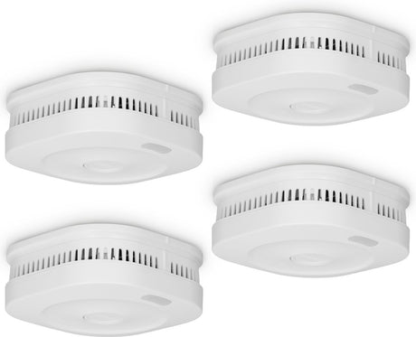 Inteligentny czujnik dymu Alecto smartsmoke11 WiFi - 10 lat baterii - spełnia europejską normę EN14604 - 4 sztuki