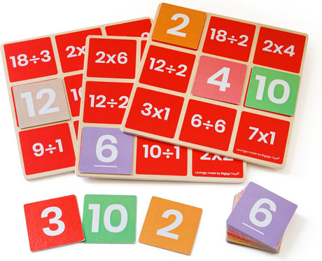 Bigjigs bingo matematyczne pomnóż, podziel