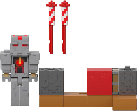 Wyrzutnia fajerwerków Mattel Minecraft Redstone naładowana przez protektora