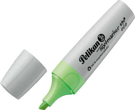 Marker tekstowy Pelikan 490 - zakreślacz ekologiczny - zielony - 10 sztuk