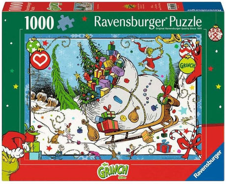 Puzzle Ravensburger składające się z 1000 elementów, składające się z filmu Grinch.