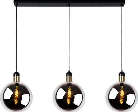 Lucide julius - lampa wisząca - 3xe27 - fumé