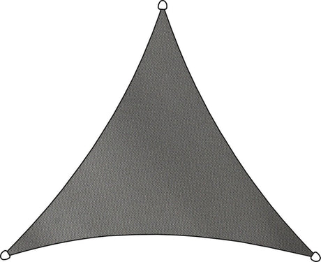 Livin' outdoor Livn tkanina cieniująca como poliester trójkąt 5m antracyt - 100% ochrona przed promieniowaniem UV - grubość tkaniny: 160 gr m2 - w zestawie sznur montażowy i pierścienie montażowe ze stali nierdzewnej o grubości 5 mm