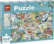 Dzieci Apli - szukaj i znajdź miasto puzzli